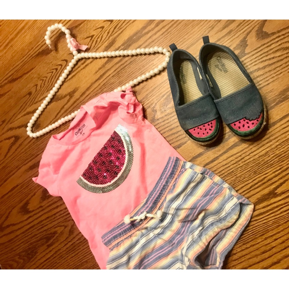 OSHKOSH✨Navy Glitter Watermelon Shoes, Sz 11